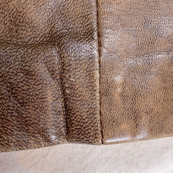Danier Distressed Brown Leather jacket - Picture 10 of 12